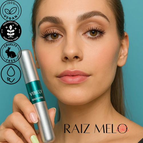 Mascara de Pestañas - Alargamiento y Volumen con Fibras de Seda – Resistente al Agua